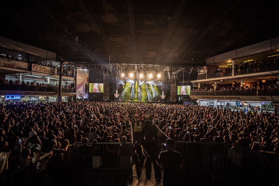 Concierto de bachata en escenario